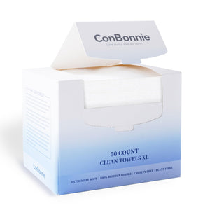 Conbonnie toallas faciales XL con doble cara para limpieza suave y profunda