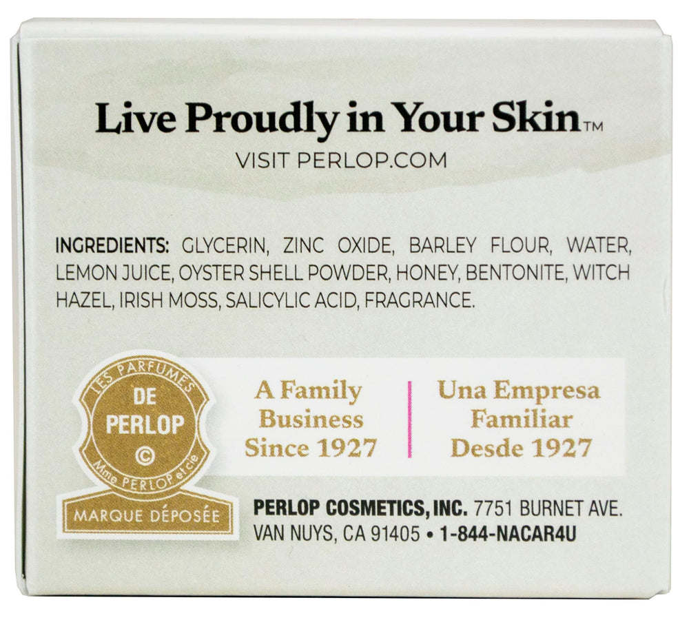 Concha Nacar Exfoliante Natural con Arcilla Volcánica, suaviza la piel al eliminar células muertas.