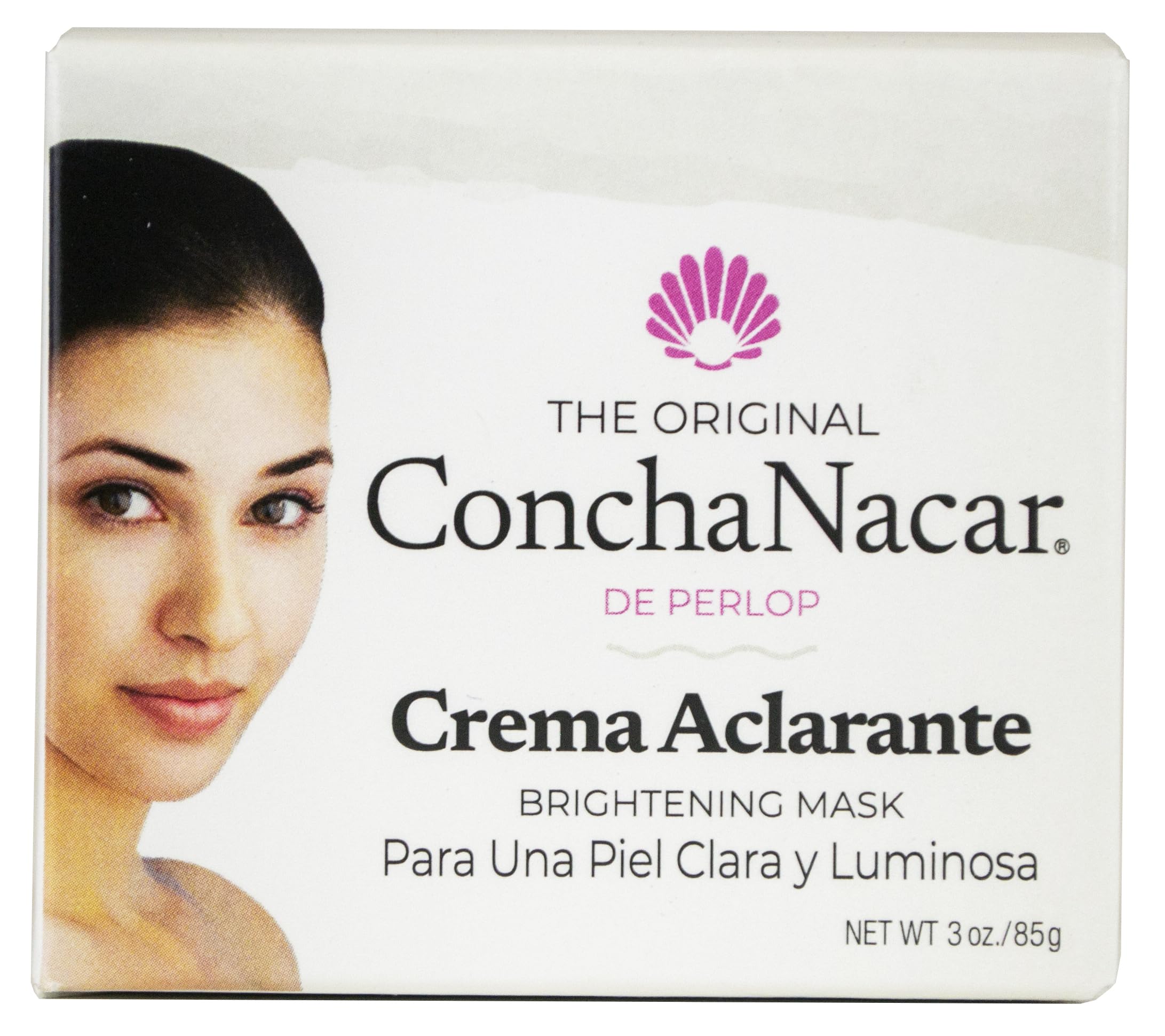 Concha Nacar Mascarilla Iluminadora, piel más luminosa y tono más uniforme.