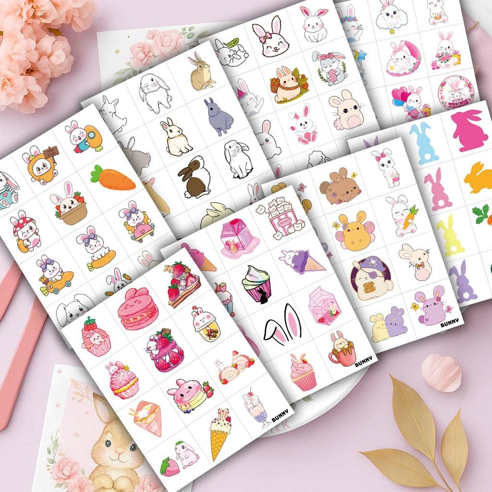 Conejito colección de 96 tatuajes para fiestas grandes.