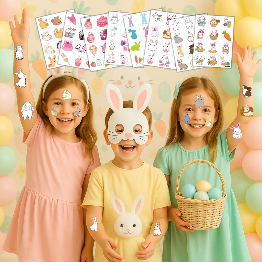 Conejito diseños para canastas y regalos de Pascua.