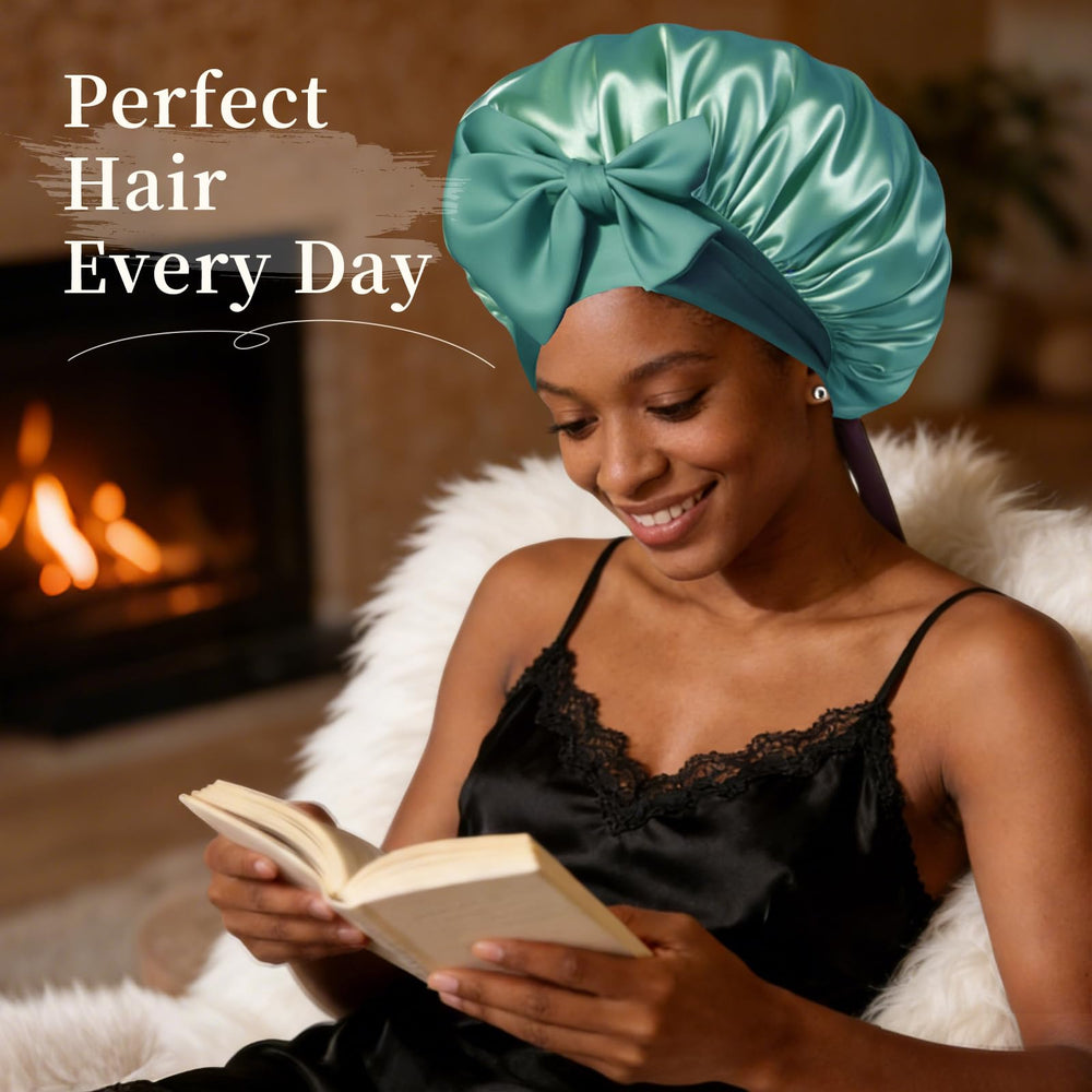 Protección de cabello con seda Confvrter, reduce fricción y enredos nocturnos.