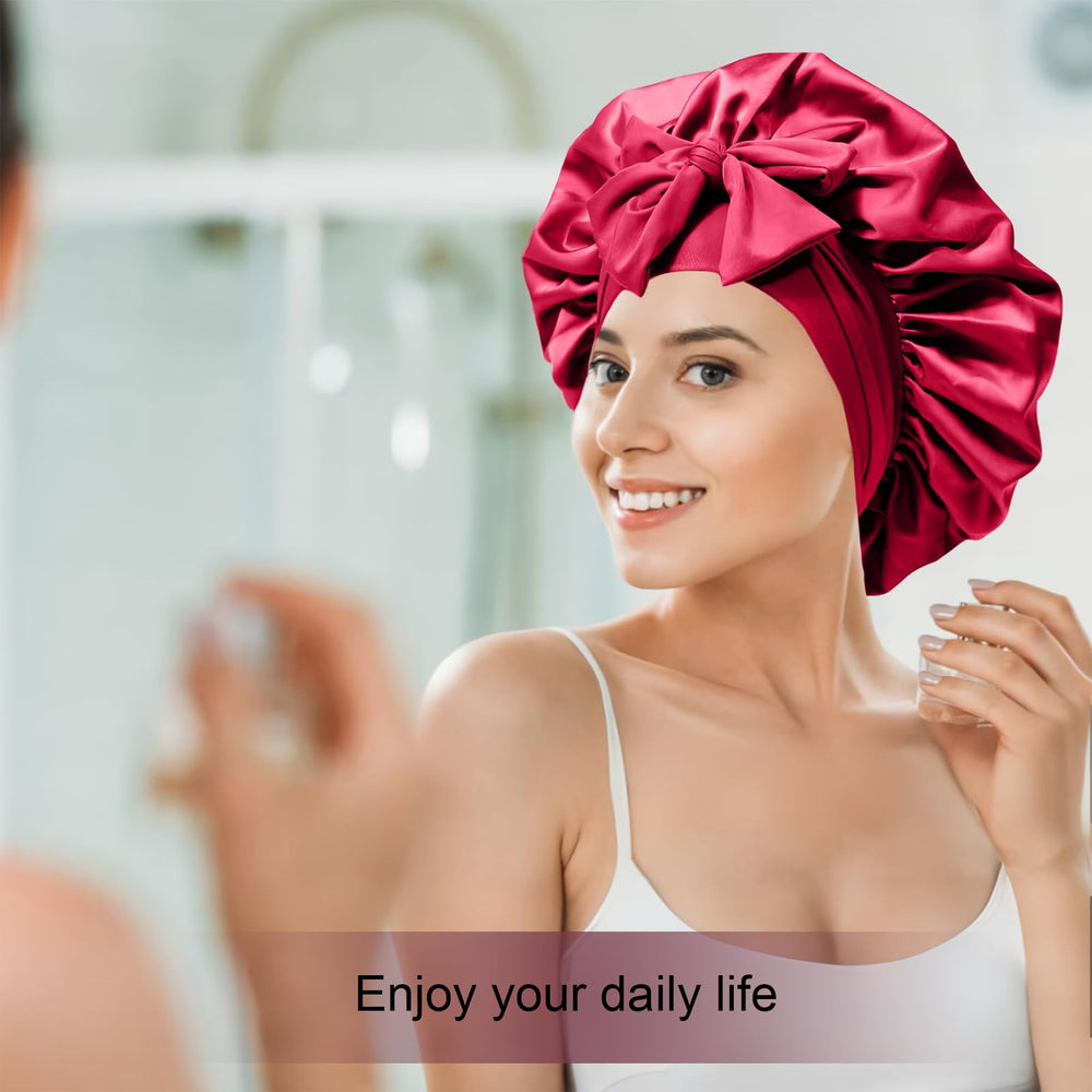 Confvrter bonete de seda para usos múltiples: limpieza facial, spa o yoga nocturno.