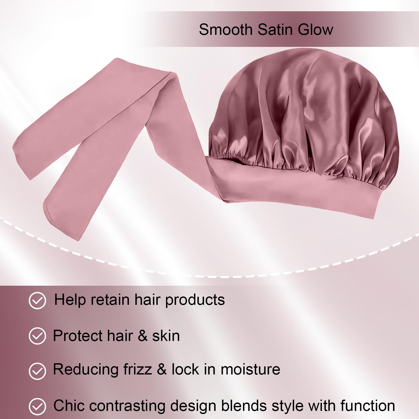 Confvrter gorro de dormir, diámetro 14.1 pulgadas, ajuste suave para todo cabello.