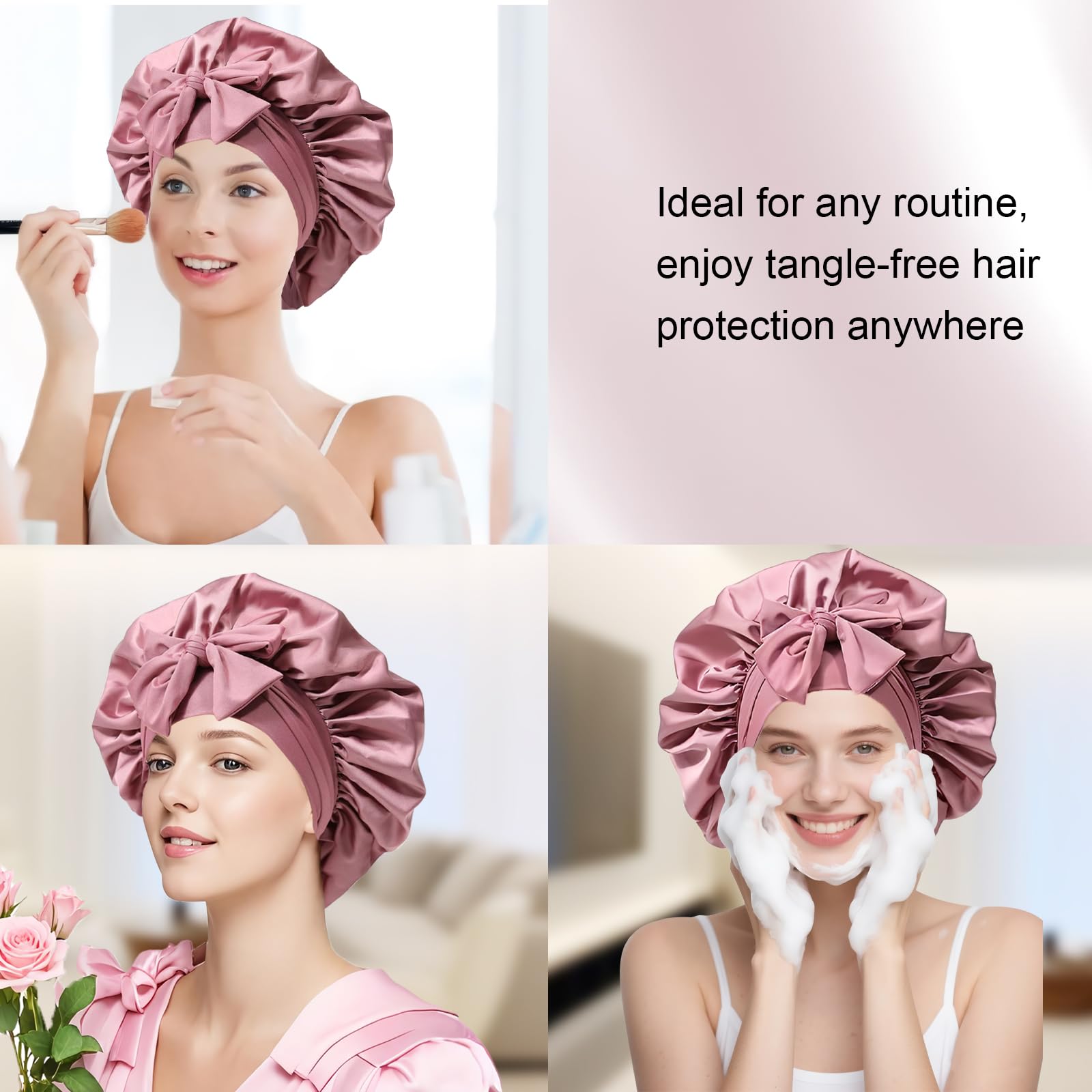 Confvrter gorro rosa pasta para dormir, estilo y comodidad.
