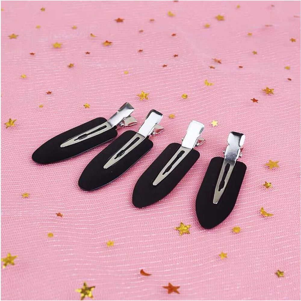 Conpru pinzas para cabello sin dientes, aleación y plástico duradero para uso prolongado.