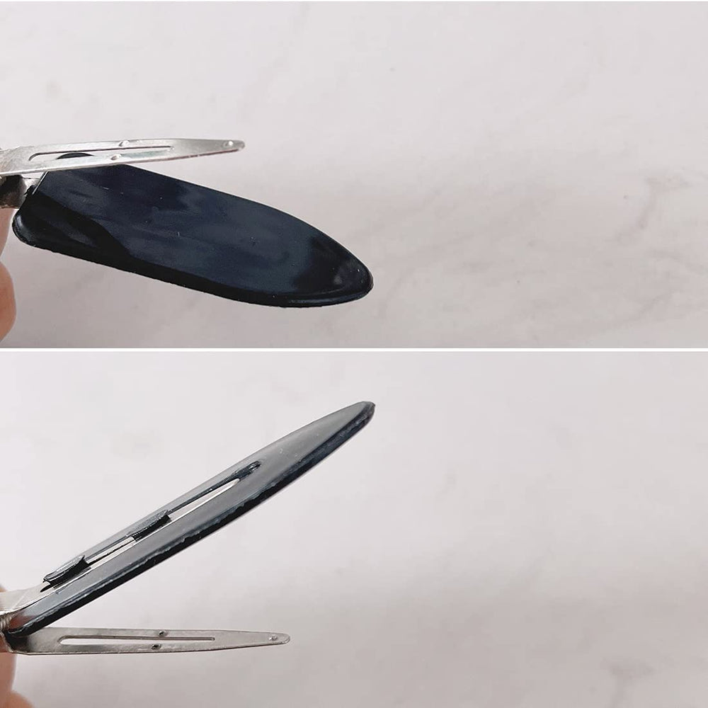 Conpru pinzas para cabello sin dientes, ideal para fijar maquillaje y peinado.