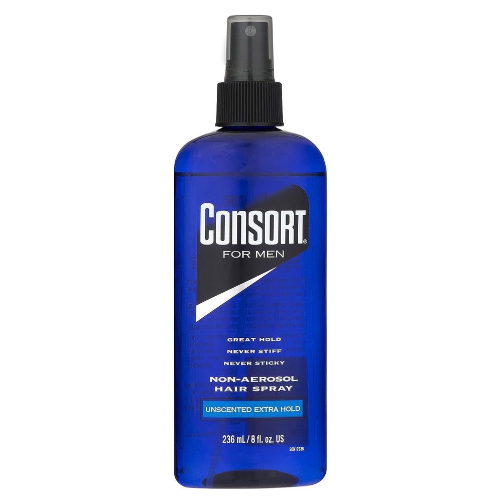 Consort spray para cabello 8oz sin fragancia con bomba no aerosol para peinado diario