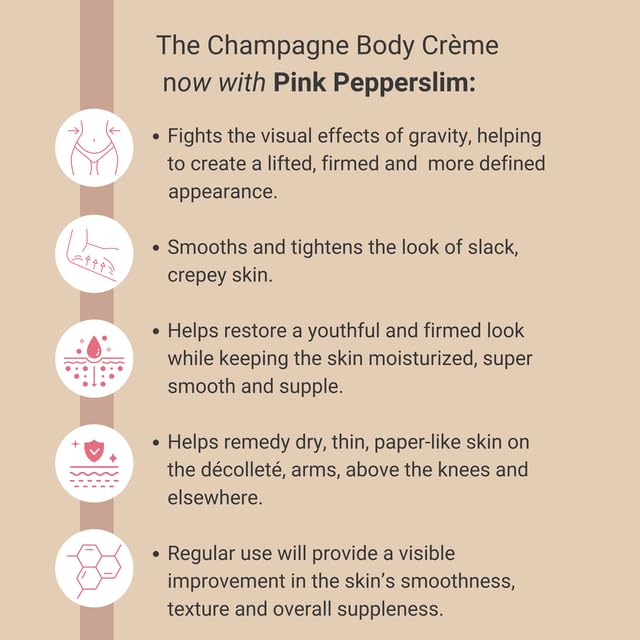 Consult Beaute Champagne Lift crema de absorción rápida para piel suave.