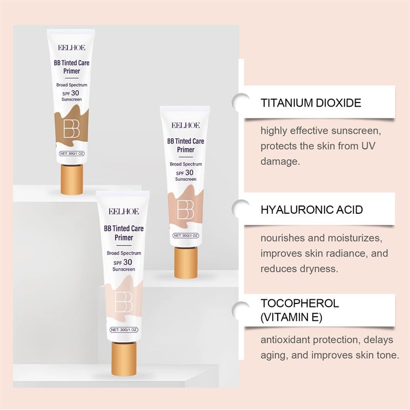 Conversionh BB Tinted Moisturizer SPF 30, botella visible, ofrece protección diaria y tono uniforme.