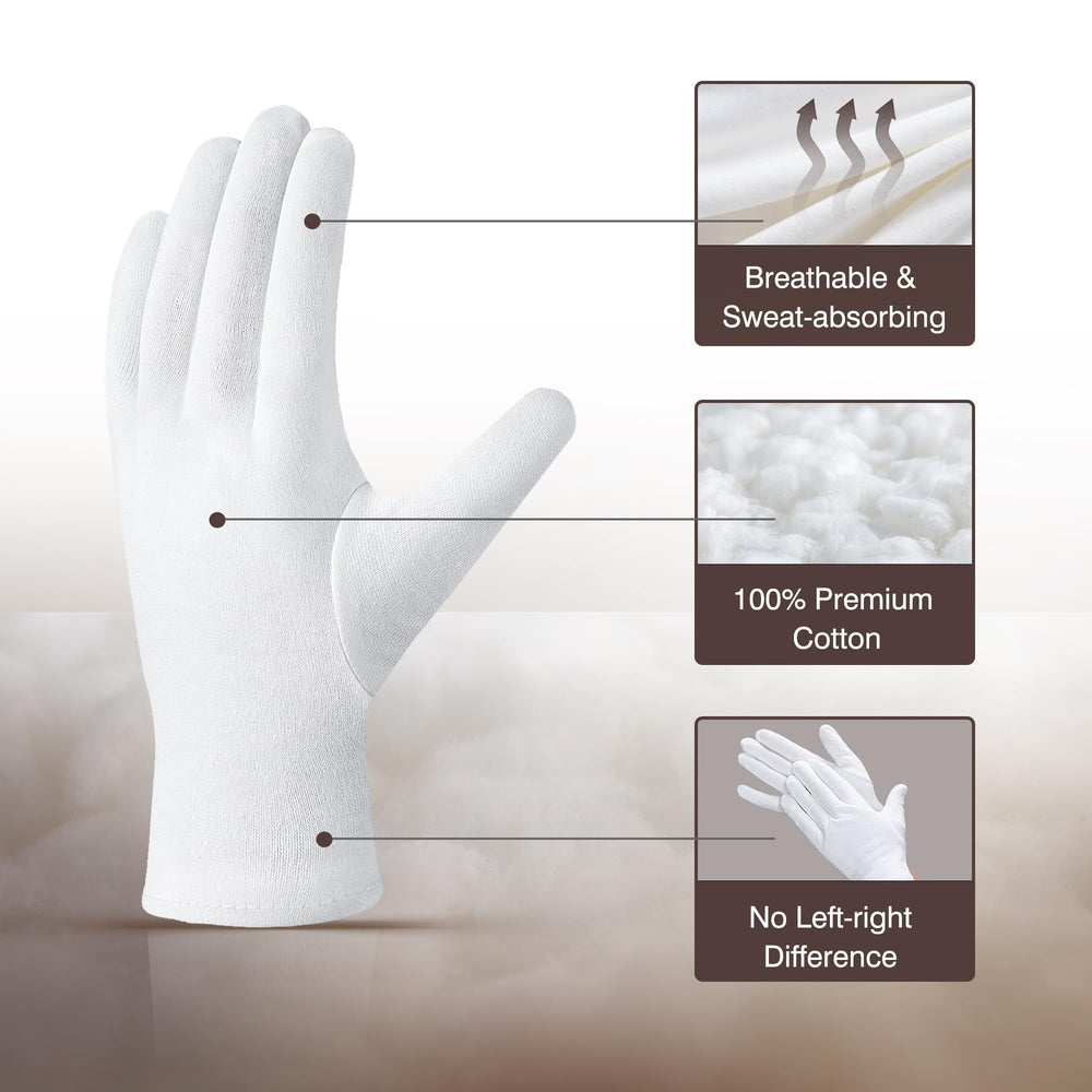 Guantes COOLJOB para manos nocturnas con hidratación y piel suave.