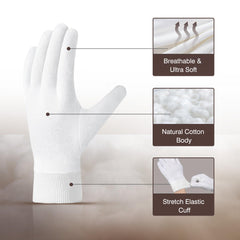 Textura suave de los guantes COOLJOB para mayor comodidad
