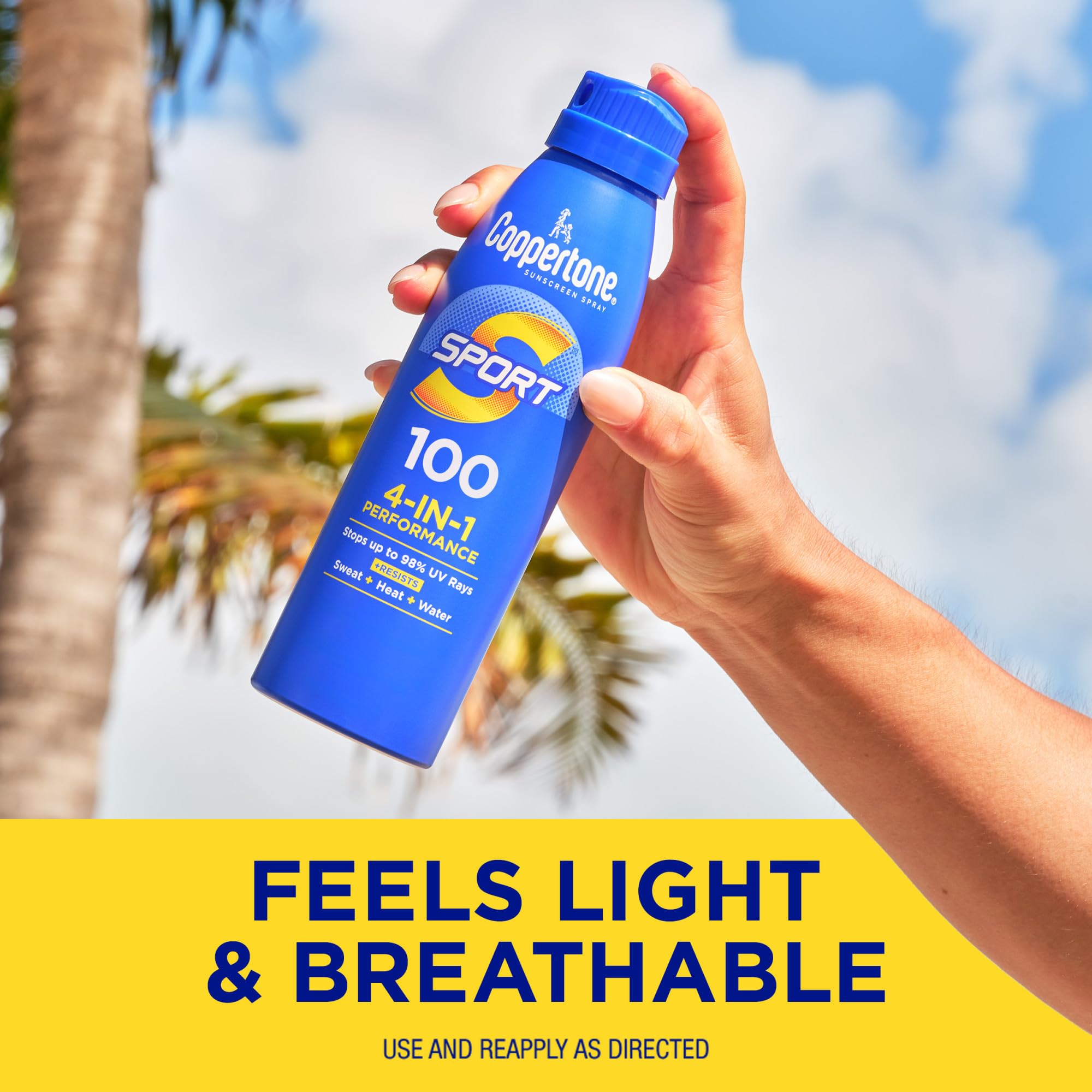 Confianza de la marca Coppertone para protección solar diaria.
