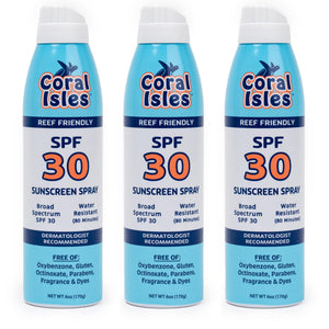 Coral Isles SPF 30: spray continuo ideal para días en la playa.