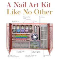 CoralBeau kit de arte de uñas: empaque regalo elegante para guardar las decoraciones.