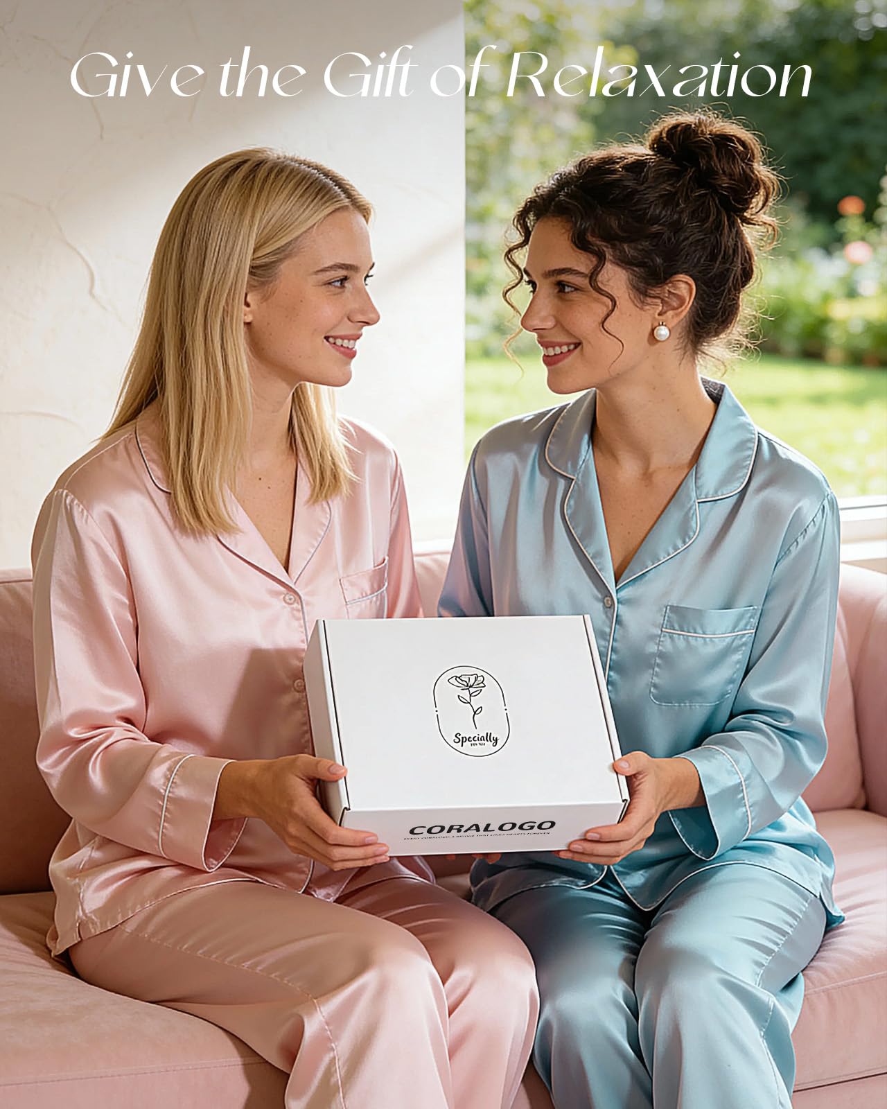 Tarjeta de saludo de Coralogo Rose Spa para regalo elegante.