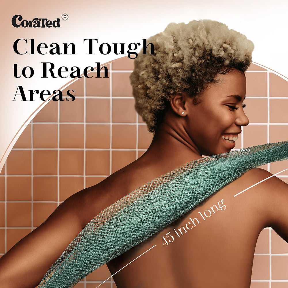 CORATED esponja de red africana, uso multifuncional para cuerpo