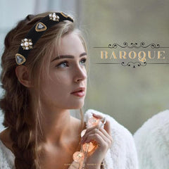Diadema Coridy barroca para uso diario, estilo elegante