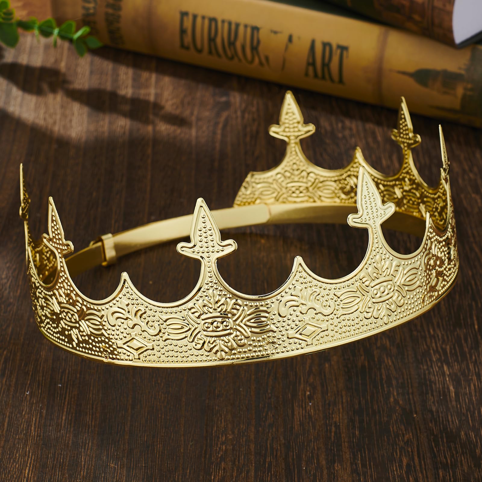 Corona Real de Metal para Hombres, peso ligero para mayor comodidad.