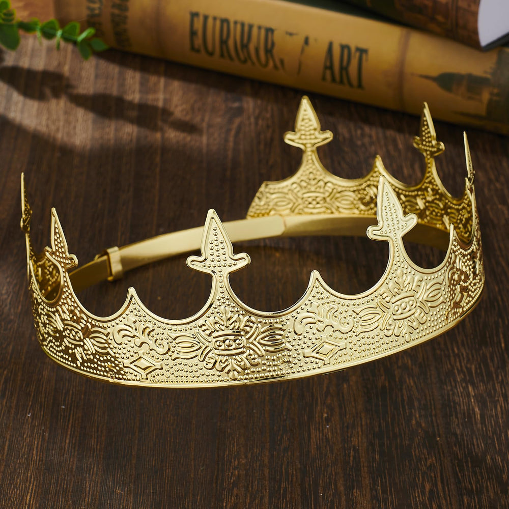 Corona Real de Metal para Hombres, peso ligero para mayor comodidad.