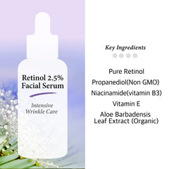 Cos De BAHA Retinol 2.5% sérum con ácido hialurónico, ayuda a hidratar y proteger la barrera.