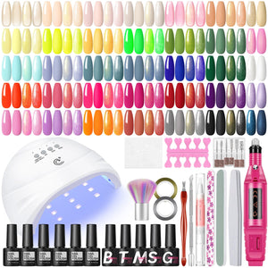COSCELIA kit gel con luz UV y taladro para manicura en casa