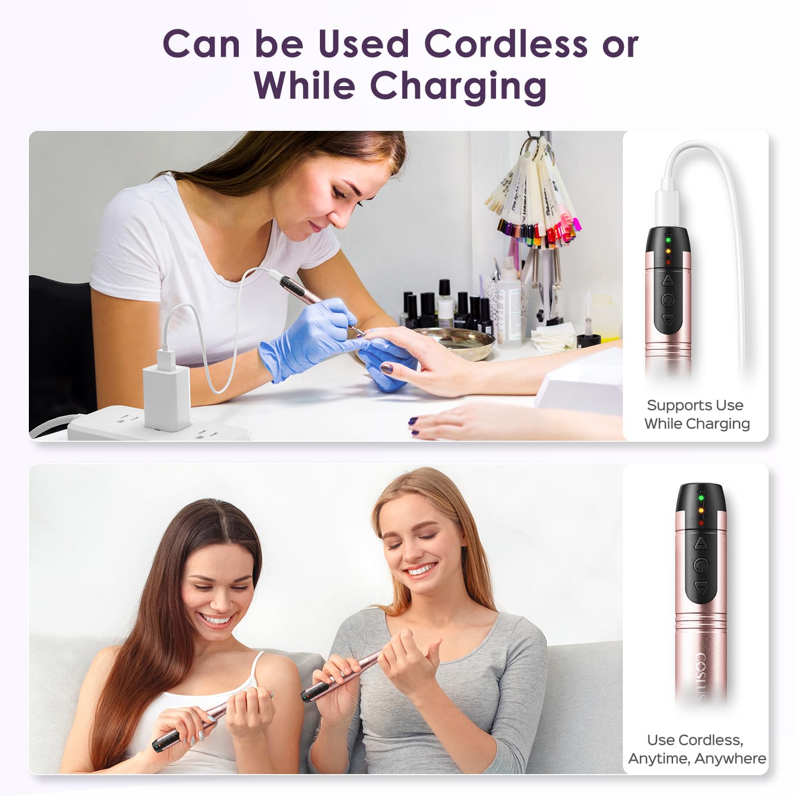COSLUS C20, 6 brocas profesionales para diferentes diseños.