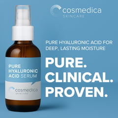 Cosmedica Sérum Hialurónico, textura cremosa para absorción rápida.
