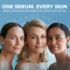 Cosmedica Skincare Sérum hialurónico con brillo suave para piel revitalizada.