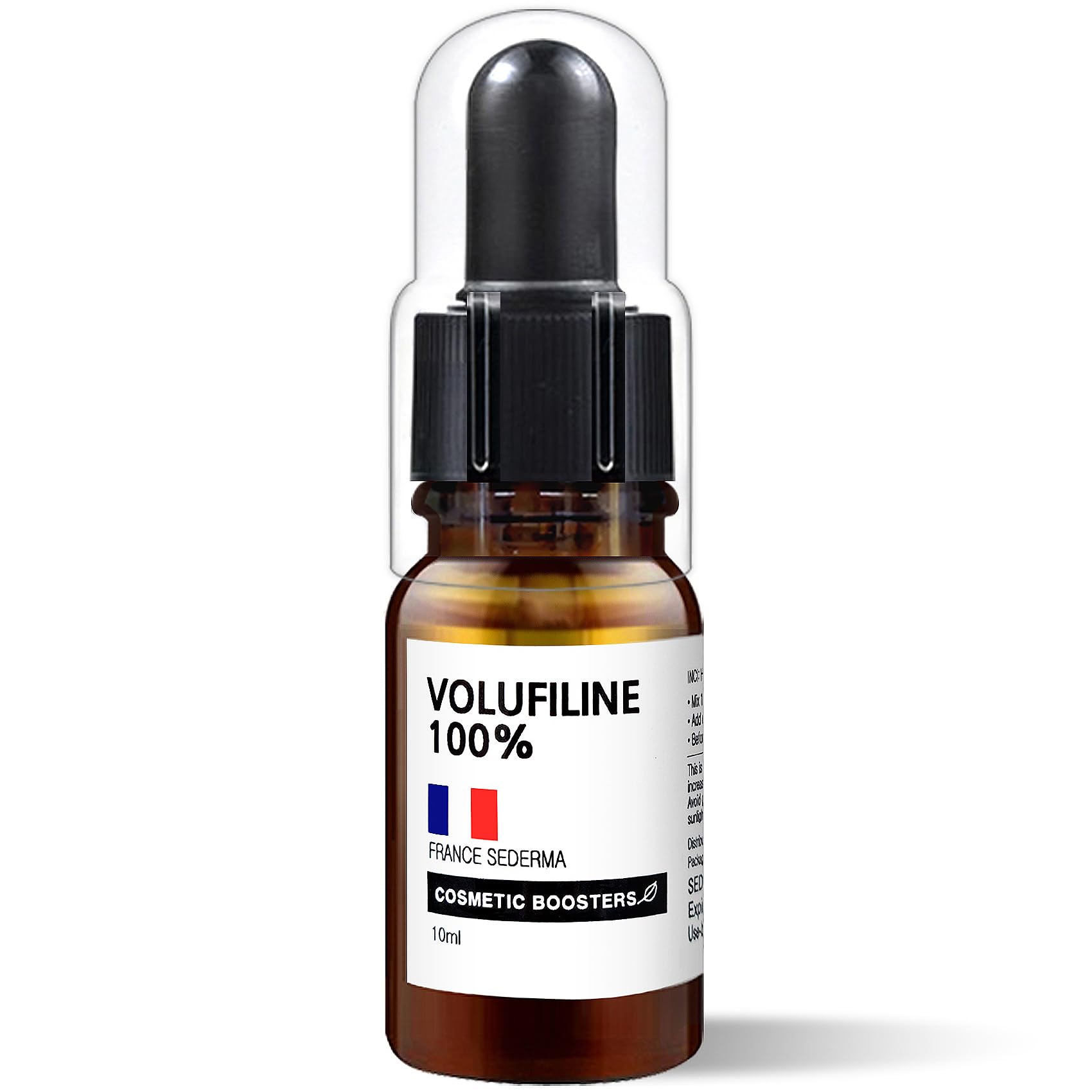 Volufiline de Cosmetic Boosters, bote de 10 ml para uso externo en rostro y cuerpo.