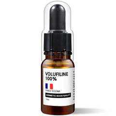 Volufiline de Cosmetic Boosters, bote de 10 ml para uso externo en rostro y cuerpo.