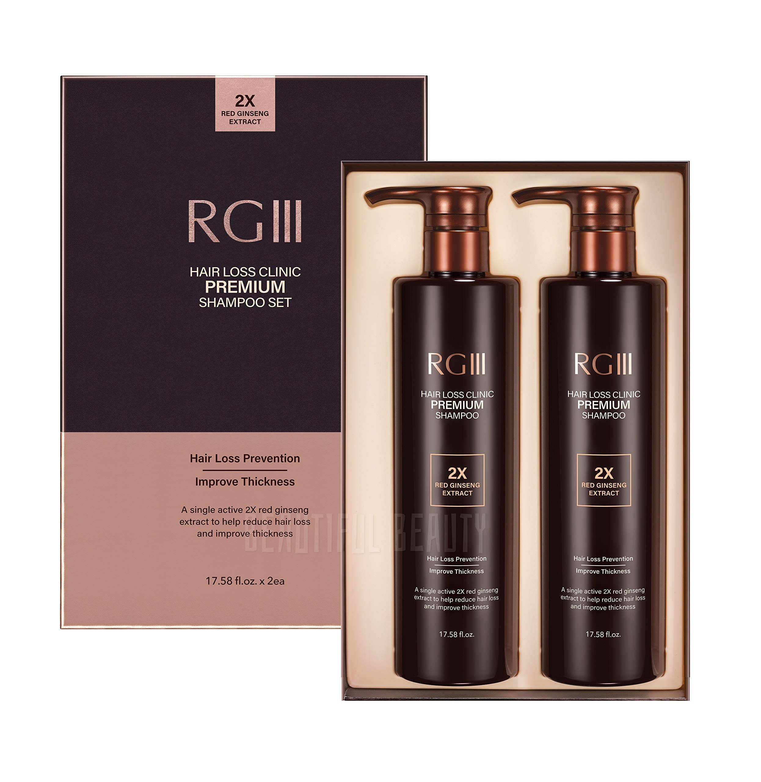 COSMOCOS RG3 RGIII Champú etiqueta clínica, confianza de marca