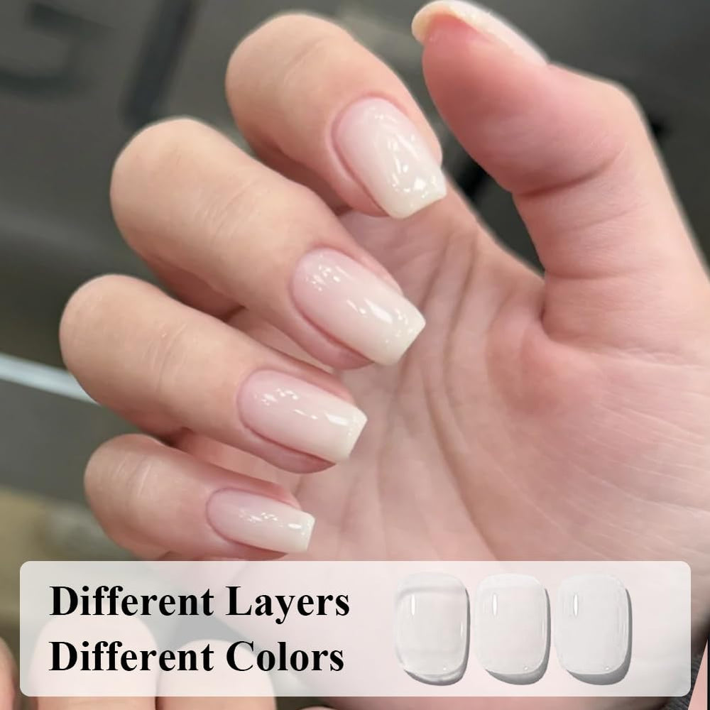 COSMOO blanco lechoso para arte de uñas con acabado suave.