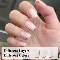 COSMOO blanco lechoso para arte de uñas con acabado suave.