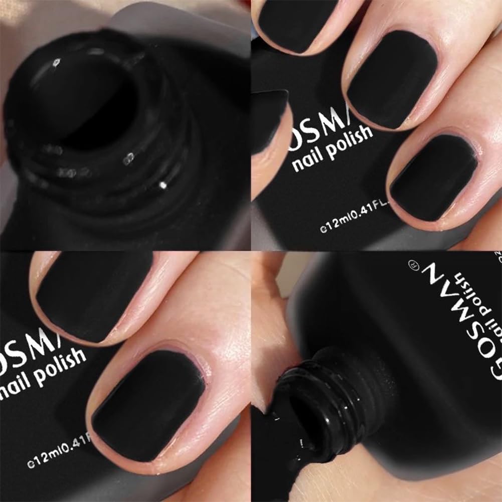 COSMOO esmalte mate negro, regalo ideal para fechas especiales.