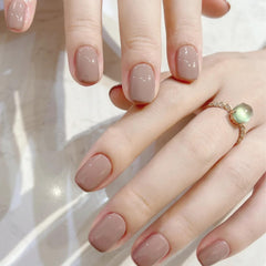 COSMOO Esmalte Uñas Marrón Claro, aplicación suave para color uniforme.