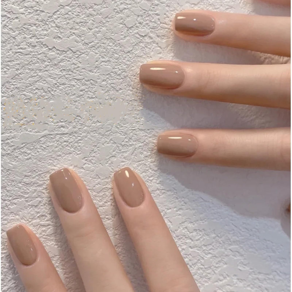COSMOO Esmalte Uñas Marrón Claro, no tóxico y vegano para uñas saludables.