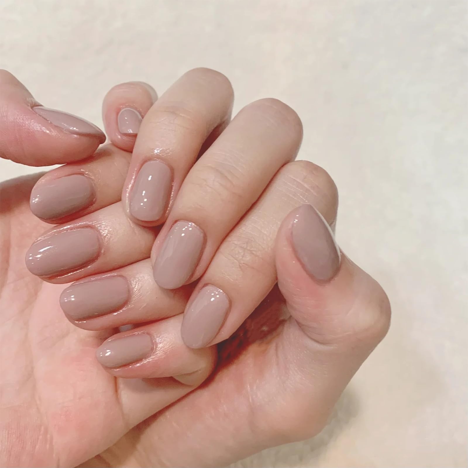 COSMOO Esmalte Uñas Marrón Claro, regalo elegante para amigas y familiares.