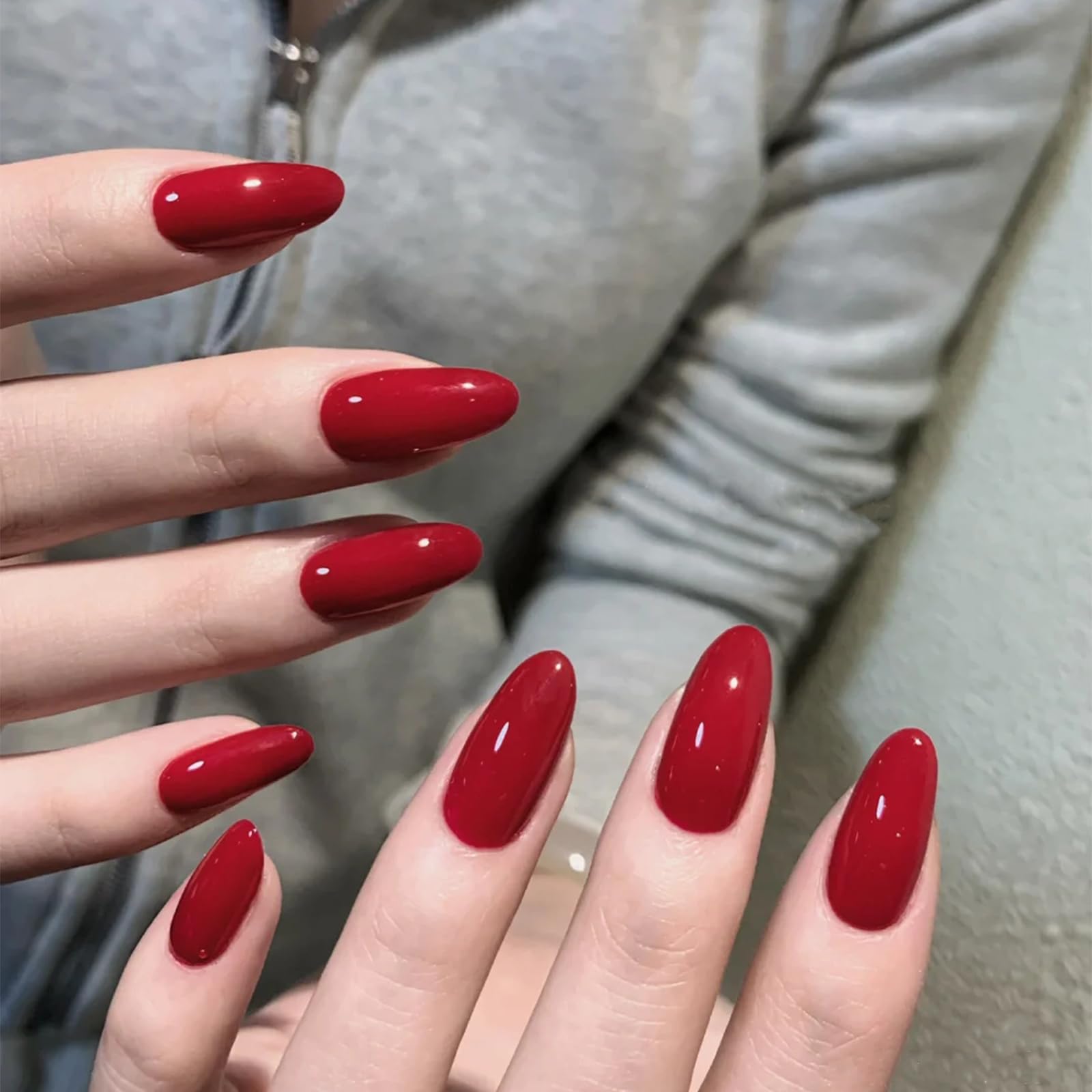 COSMOO Esmalte Rojo Secado rápido para manicura sin esperas.