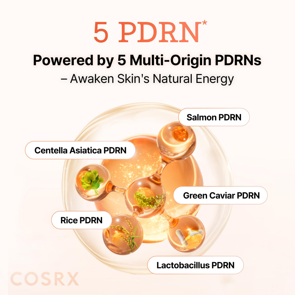 Cosrx 5 PDRN Hidratante Hidrogel ingredientes PDRN Centella para nutrición suave