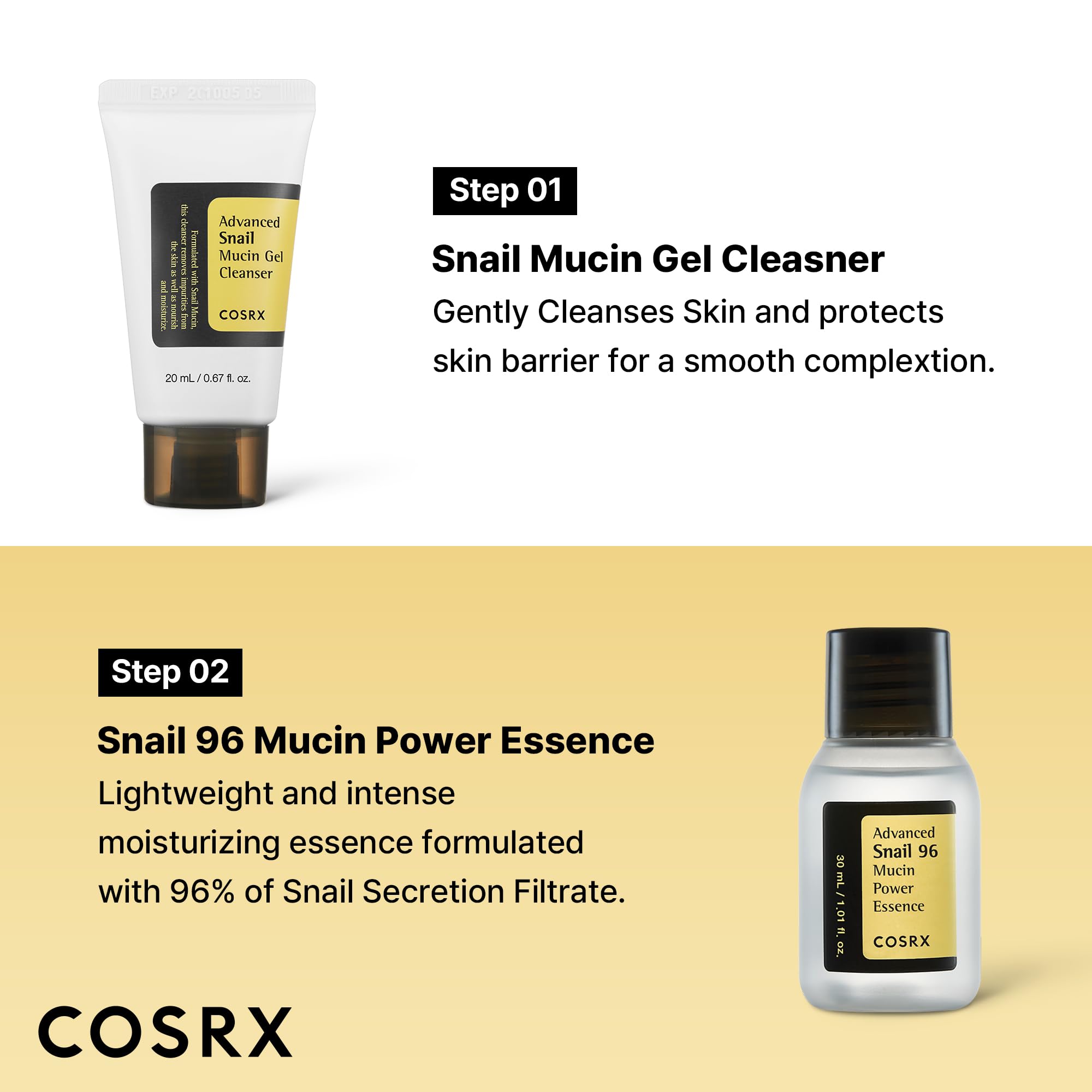 COSRX Crema caracol 92 todo-en-uno: calma y mantiene la hidratación de la piel.