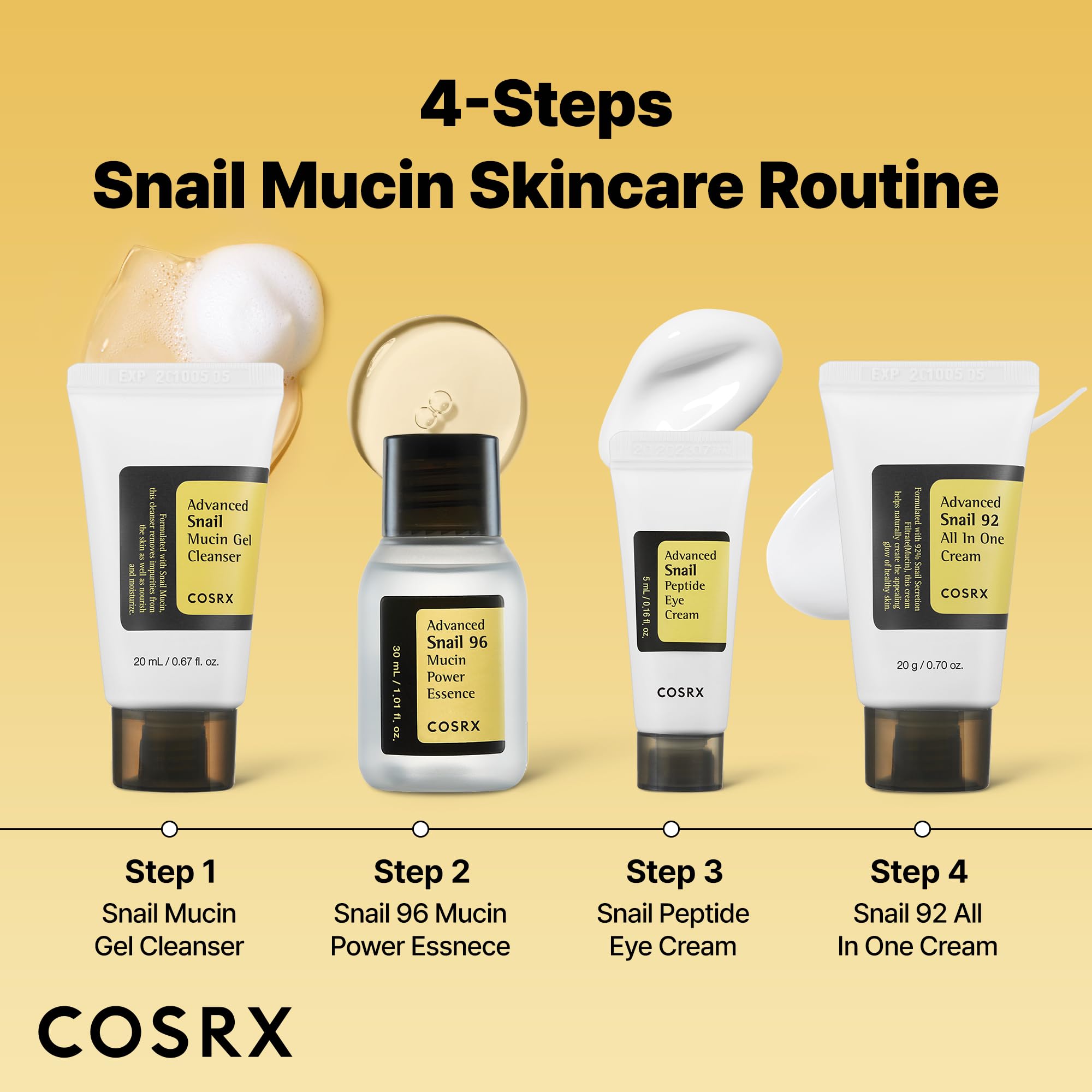 COSRX Crema ojos caracol 72% con péptidos: suaviza la mirada y reduce líneas suaves.