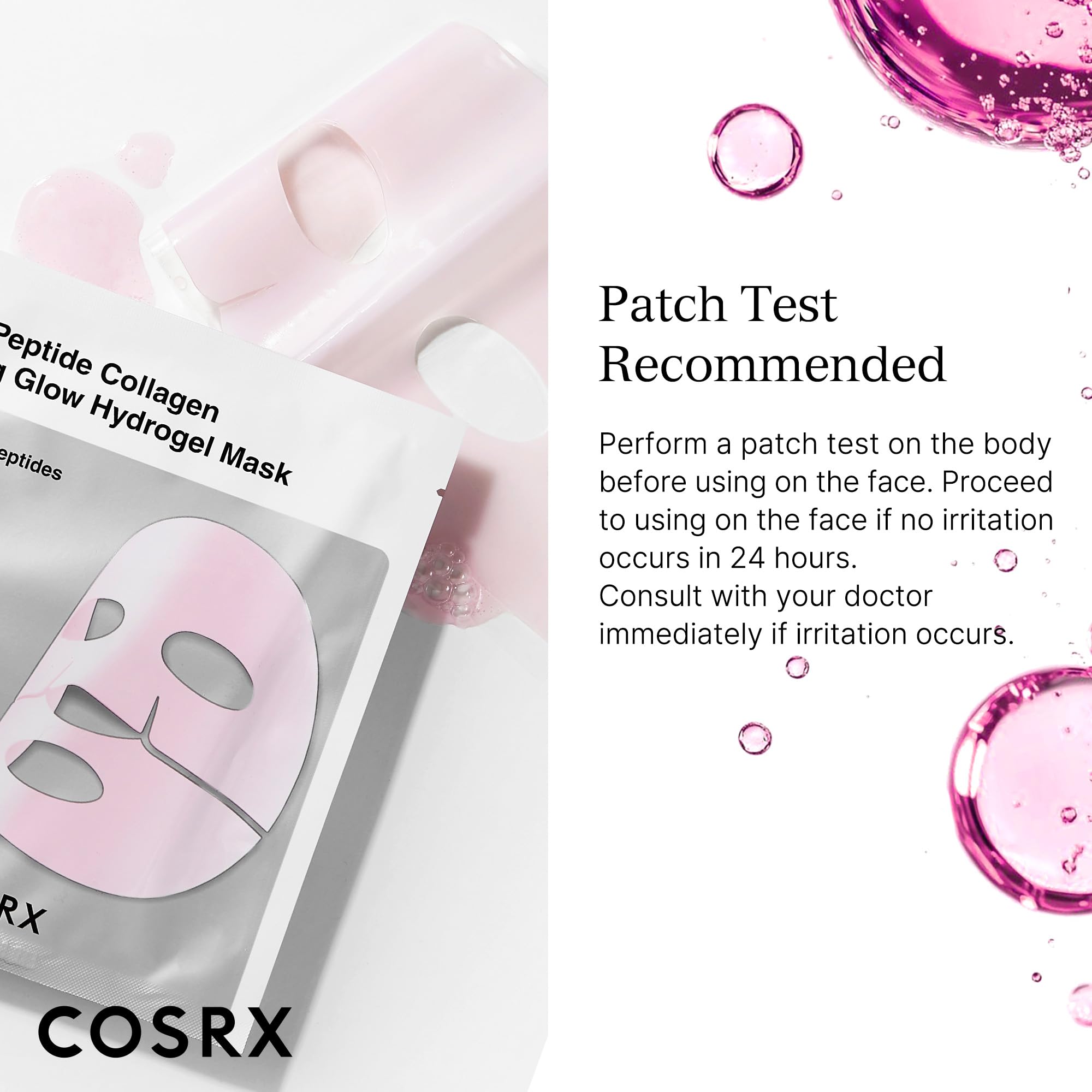 COSRX empaque viaje compacto, mascarilla lista para viajar.