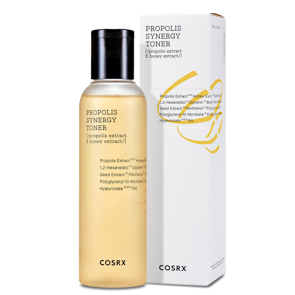 CosRX Full Fit Propolis Synergy Toner, parte de la rutina diaria para piel radiante.