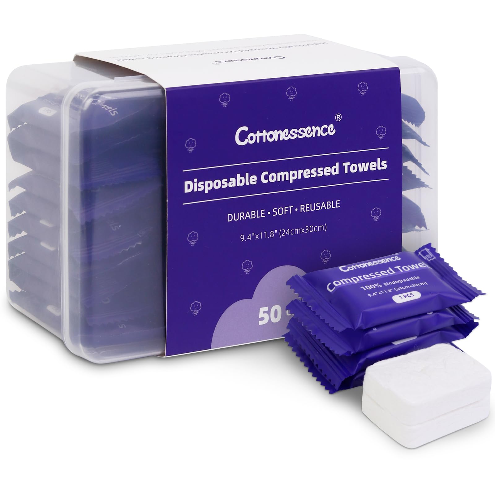 Cottonessence: toallas comprimidas ideales para viaje, ahorro de espacio en tu equipaje