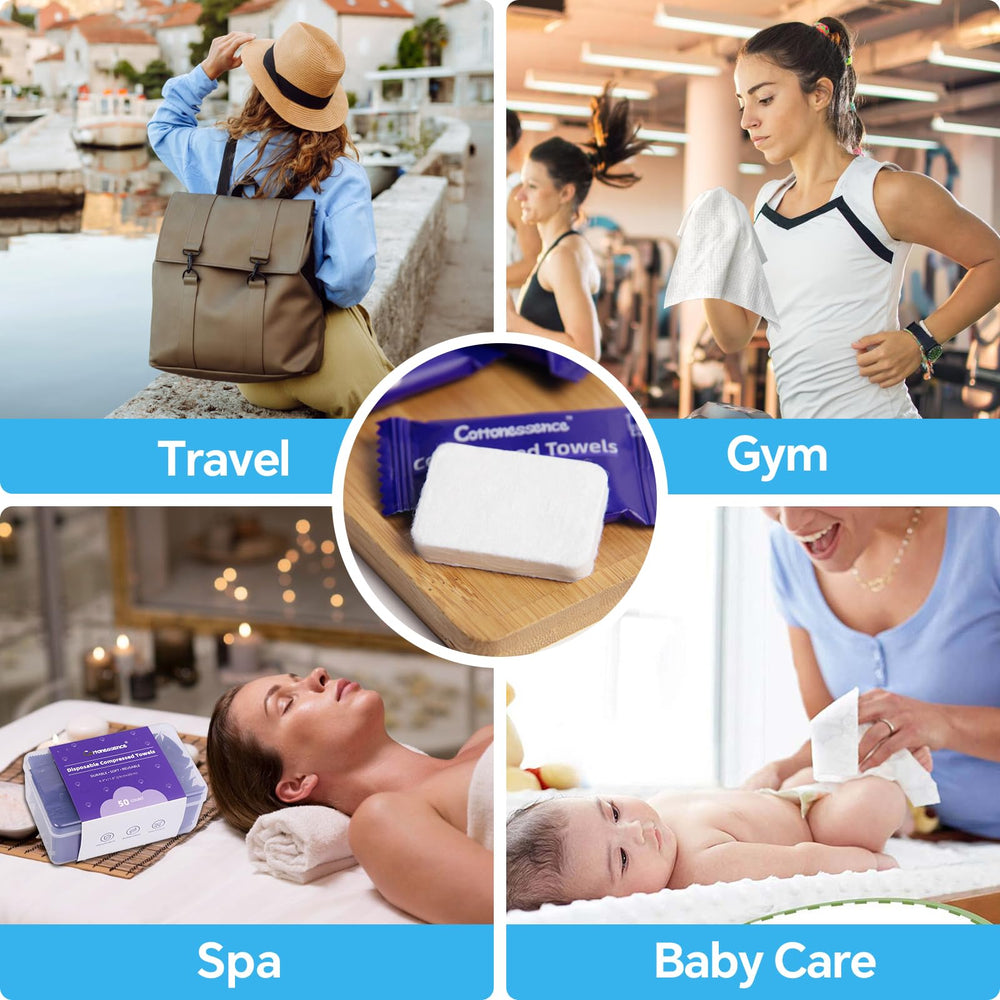 Cottonessence: adecuado para viaje, hotel, camping y entrenamiento diario