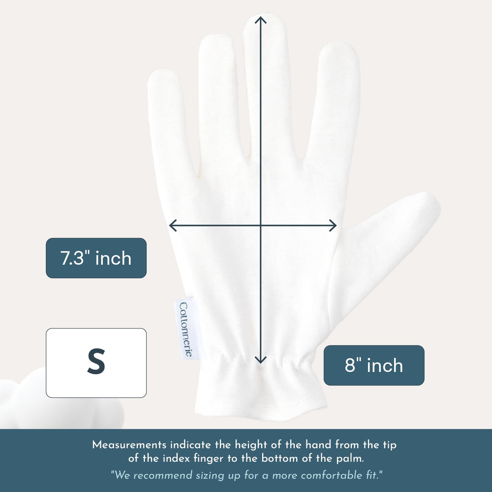 Guantes Cottonnerie reutilizables para cuidado de piel sostenible.