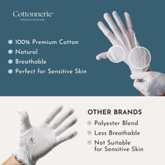 Guantes con pespunte reforzado para mayor durabilidad diaria de Cottonnerie.