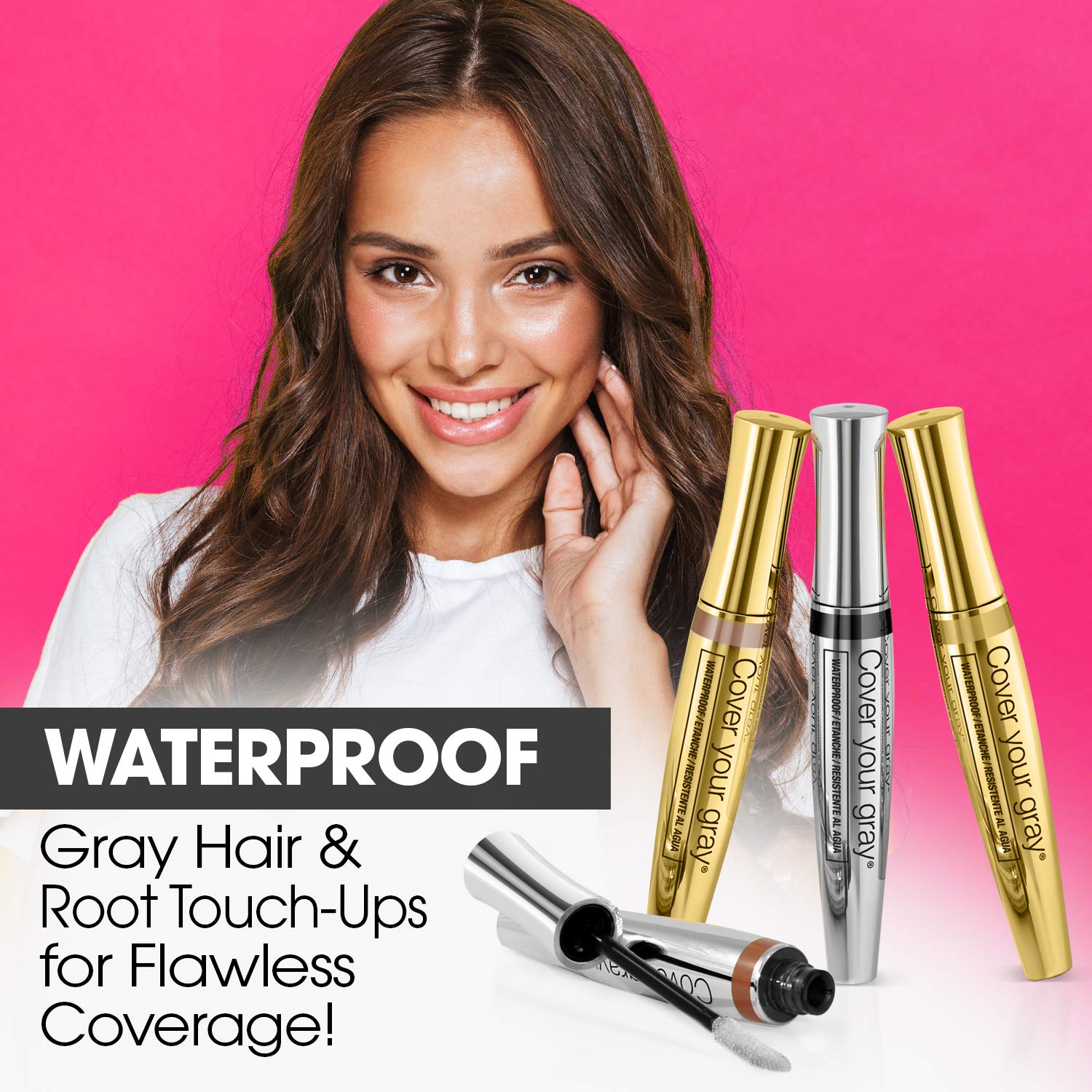 Cover Your Gray Pro Fill-In Fibers cubre canas y zonas con cabello fino