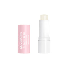 CoverGirl bálsamo labial tintado, empaque visible, ofrece hidratación suave desde el primer uso